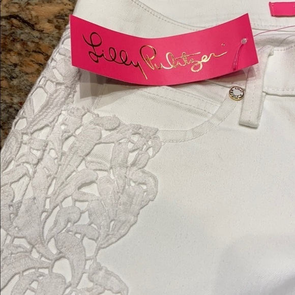 Lilly Pulitzer white South Ocean Skinny Crop Jeans - Picture 15 of 15